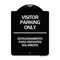 Signmission Bilingual Reserved Parking Visitor Parking Only Estacionamiento Para Visitantes, A-DES-BW-1824-24301 A-DES-BW-1824-24301 - alternate 1